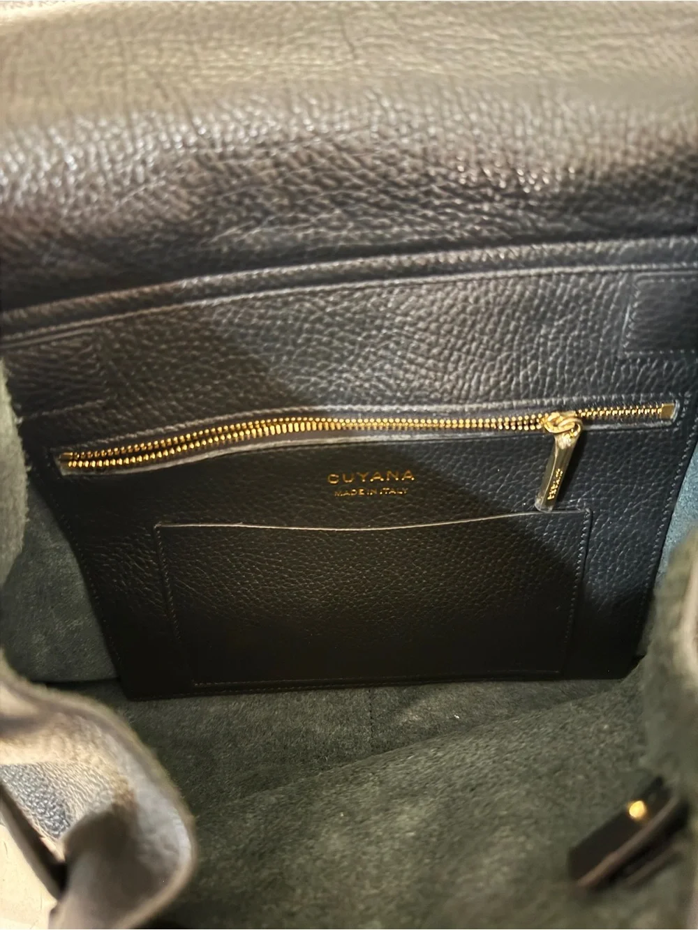 Cuyana Leather Black Backpack